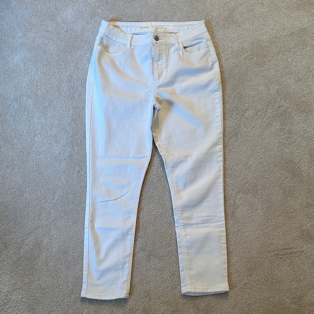 Old Navy Women's White Skinny Jeans